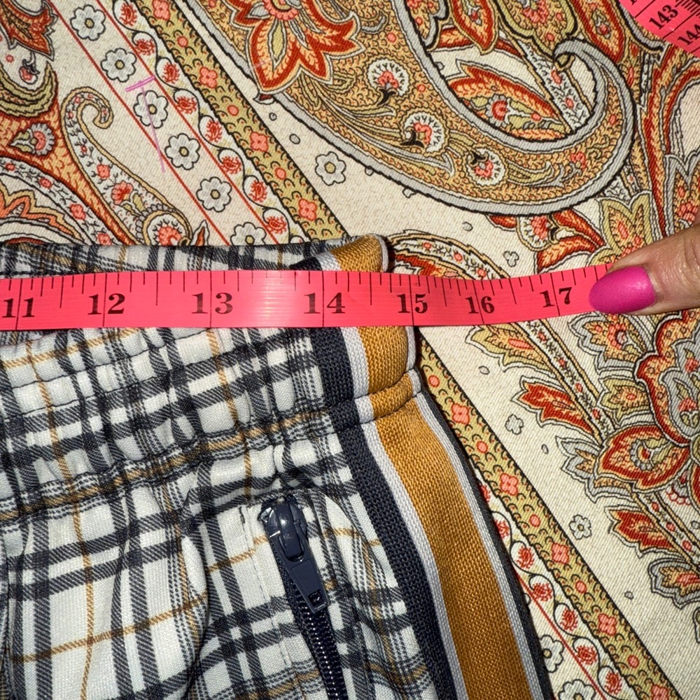 β¨ Urban Outfitters Menβs Plaid Track Pants β Tan/Black β Size S β¨ - Picture 11 of 12